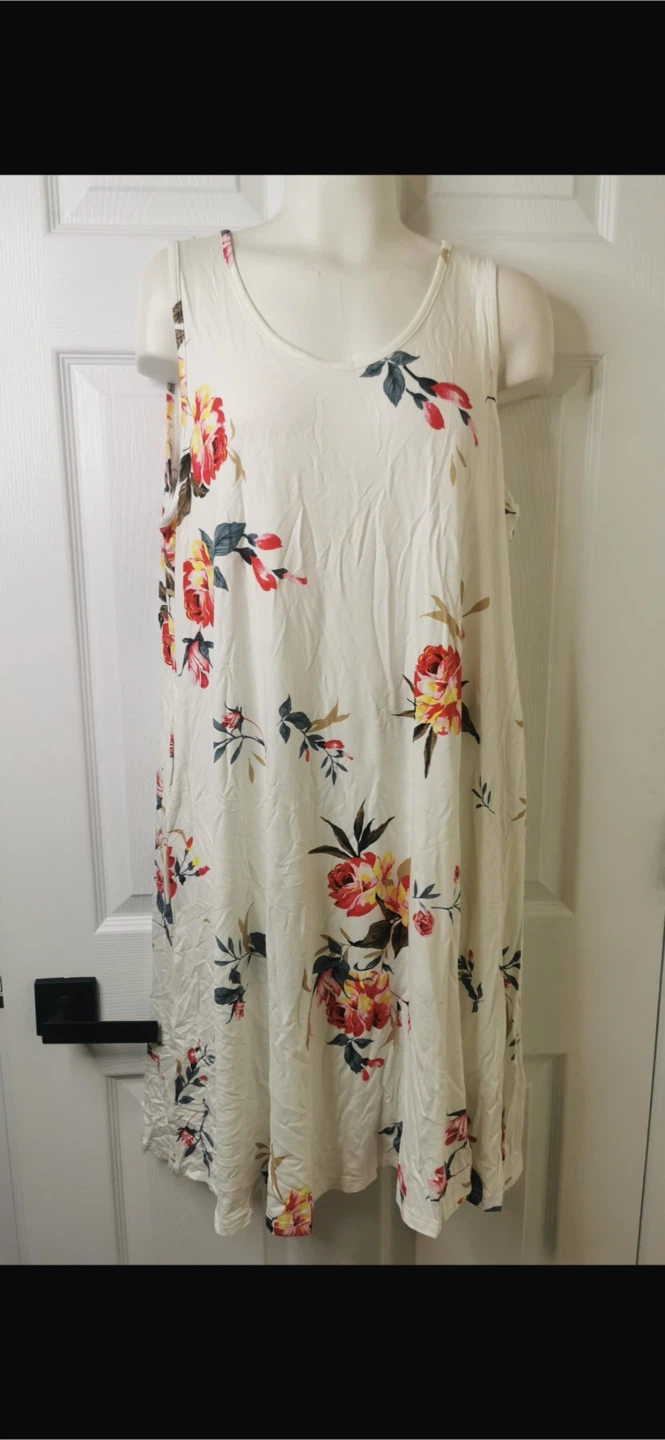 NEW! ALIGADUO Sleeveless Floral Print Dress with Pockets - photo 4