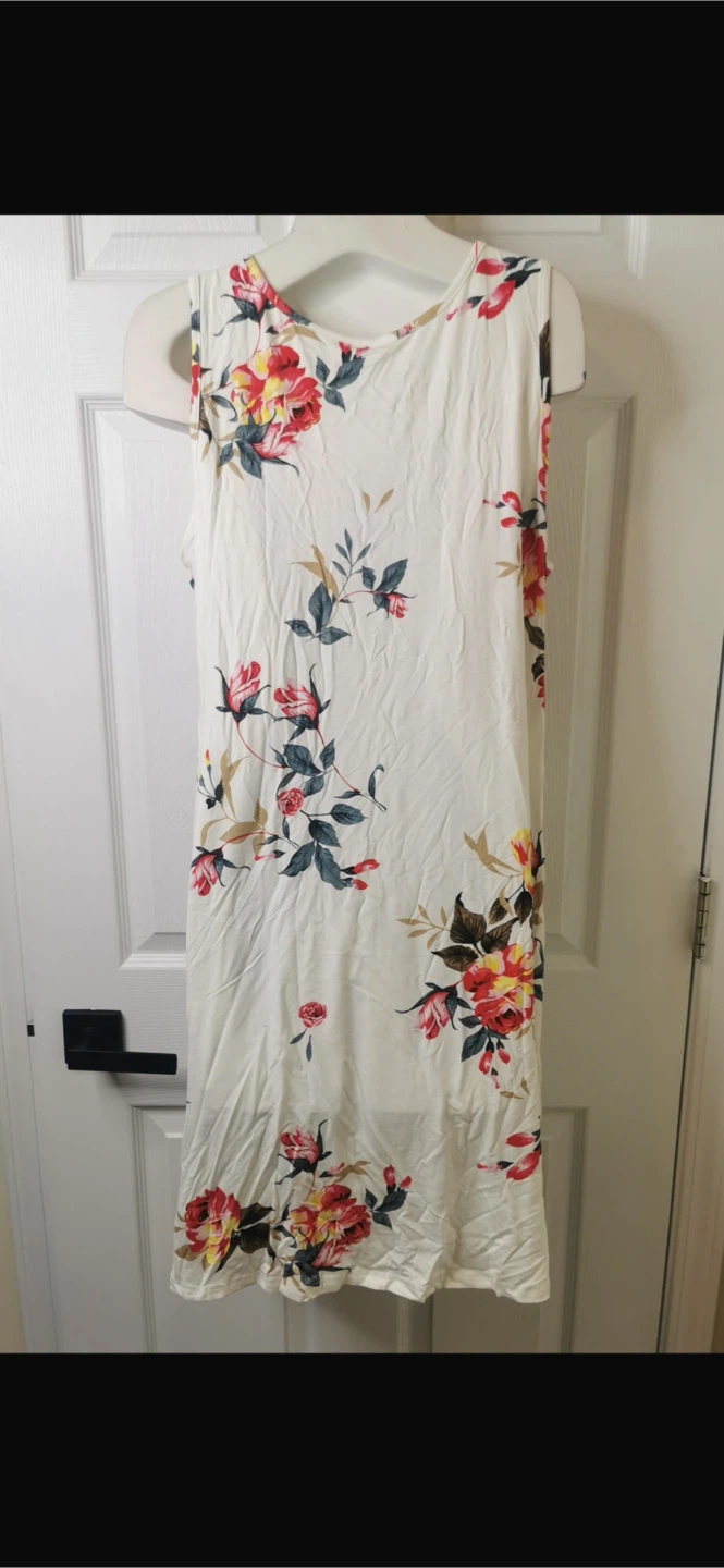 NEW! ALIGADUO Sleeveless Floral Print Dress with Pockets - photo 5