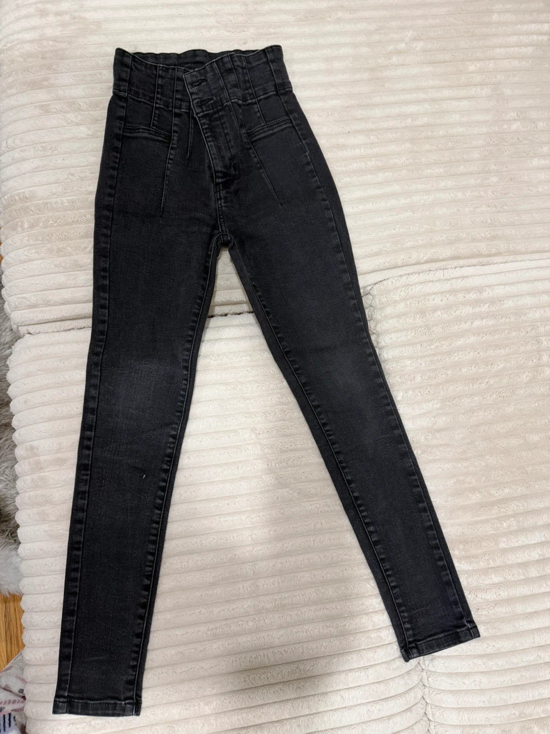 Free People High Waisted Black Jeans Size 26