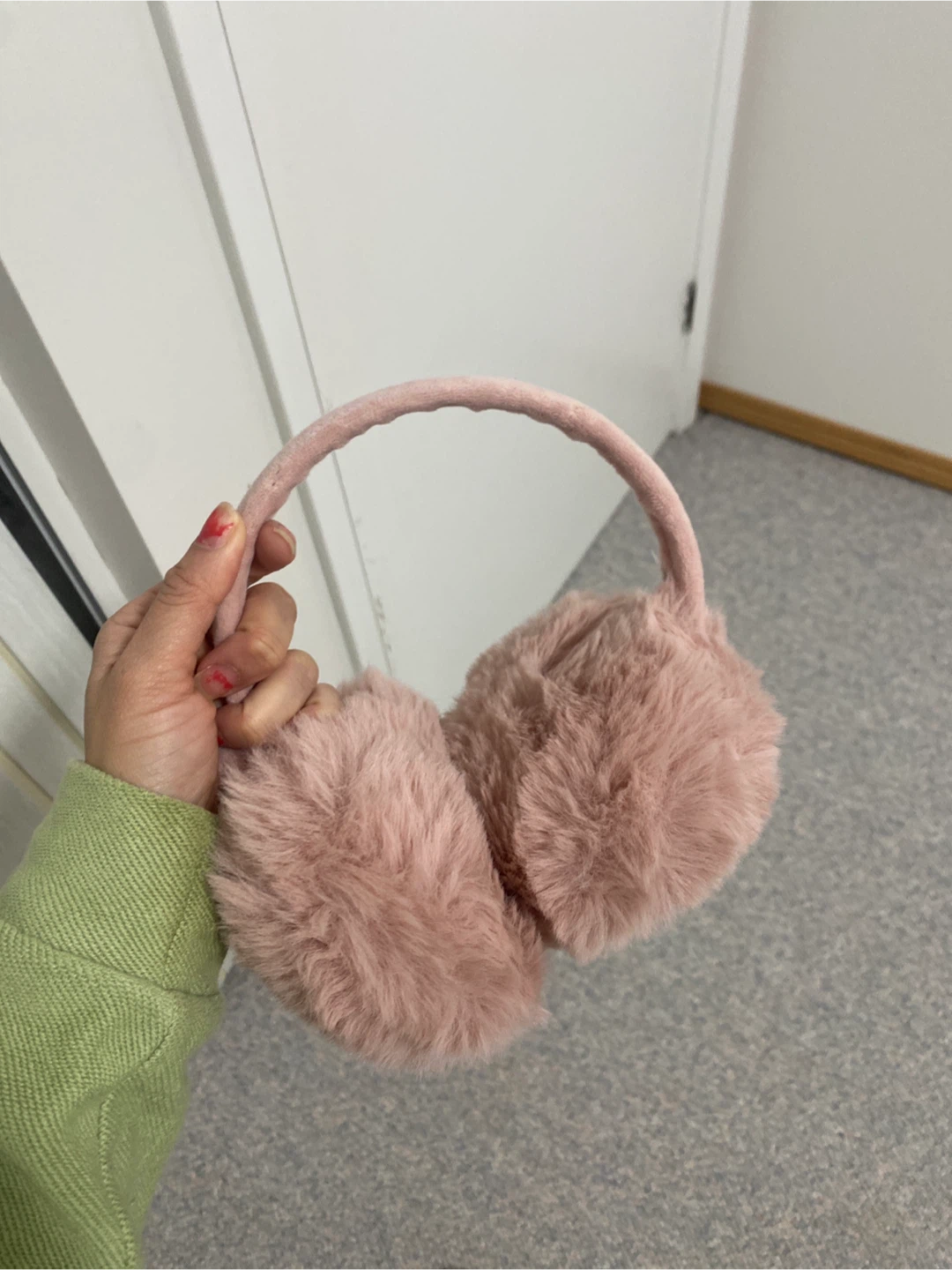 Pink Faux Fur Earmuffs