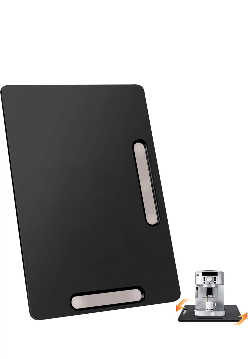 Black Appliance Sliding Tray with 360 Rotation