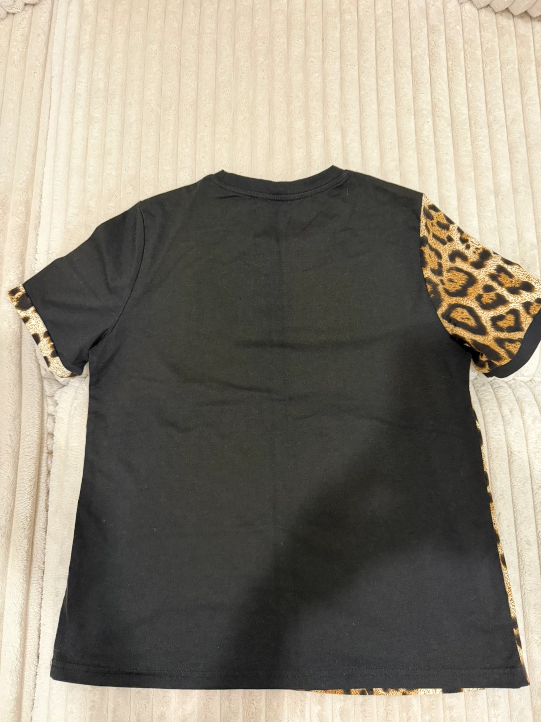 SHEIN Leopard Print Colorblock T-Shirt - photo 2