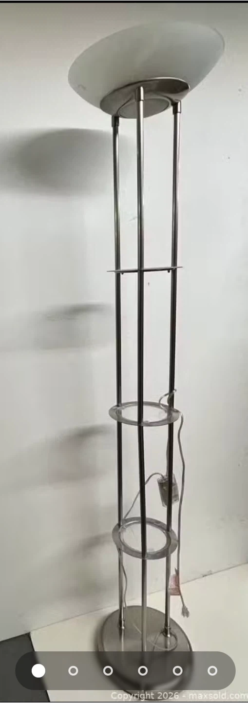 Modern Floor Lamp with Frosted Shade - photo 2