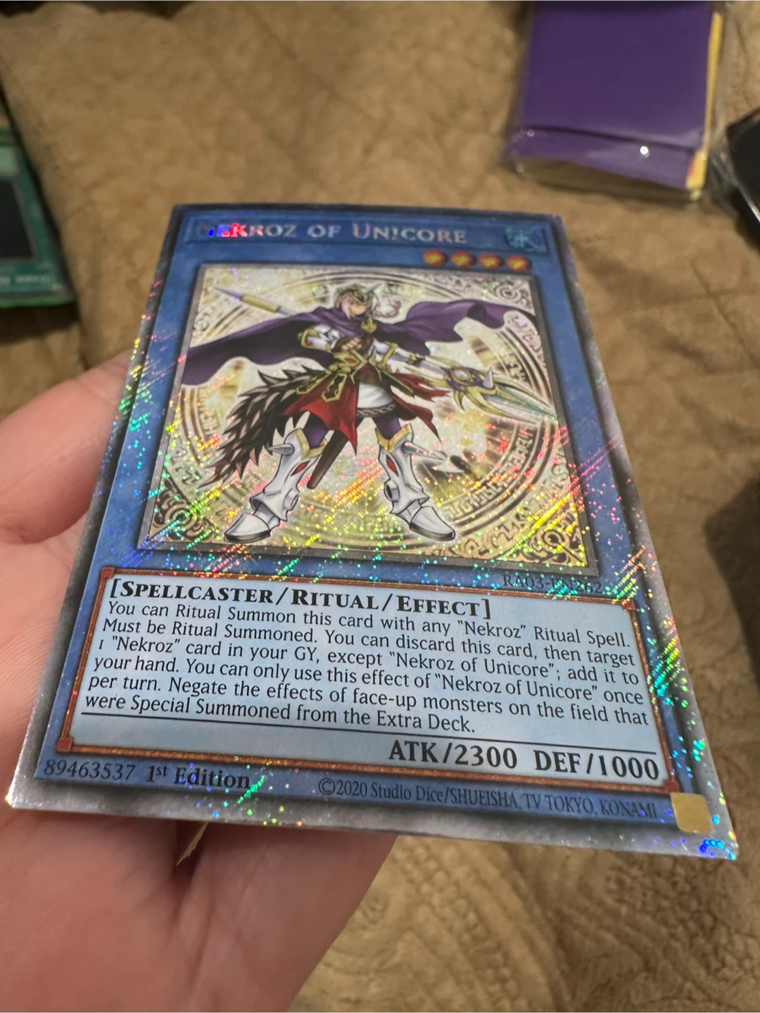 Yu-Gi-Oh! TCG Nekroz of Unicore Card - photo 3