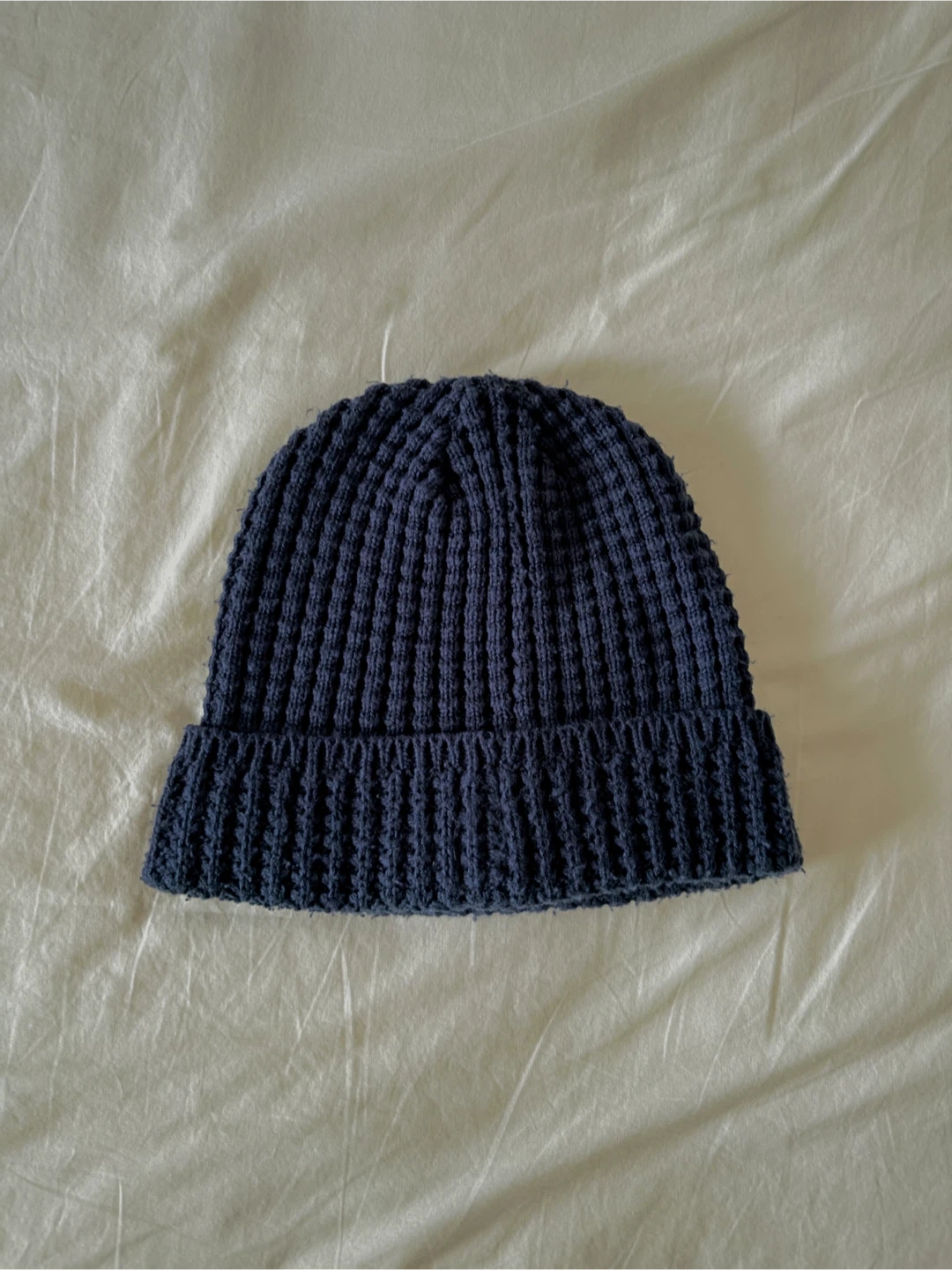 Navy Blue Knit Beanie