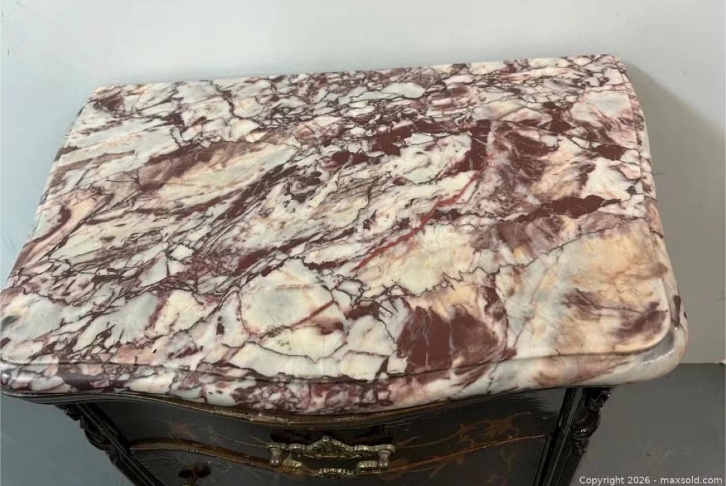 Vintage Marble Top Nightstand - photo 3