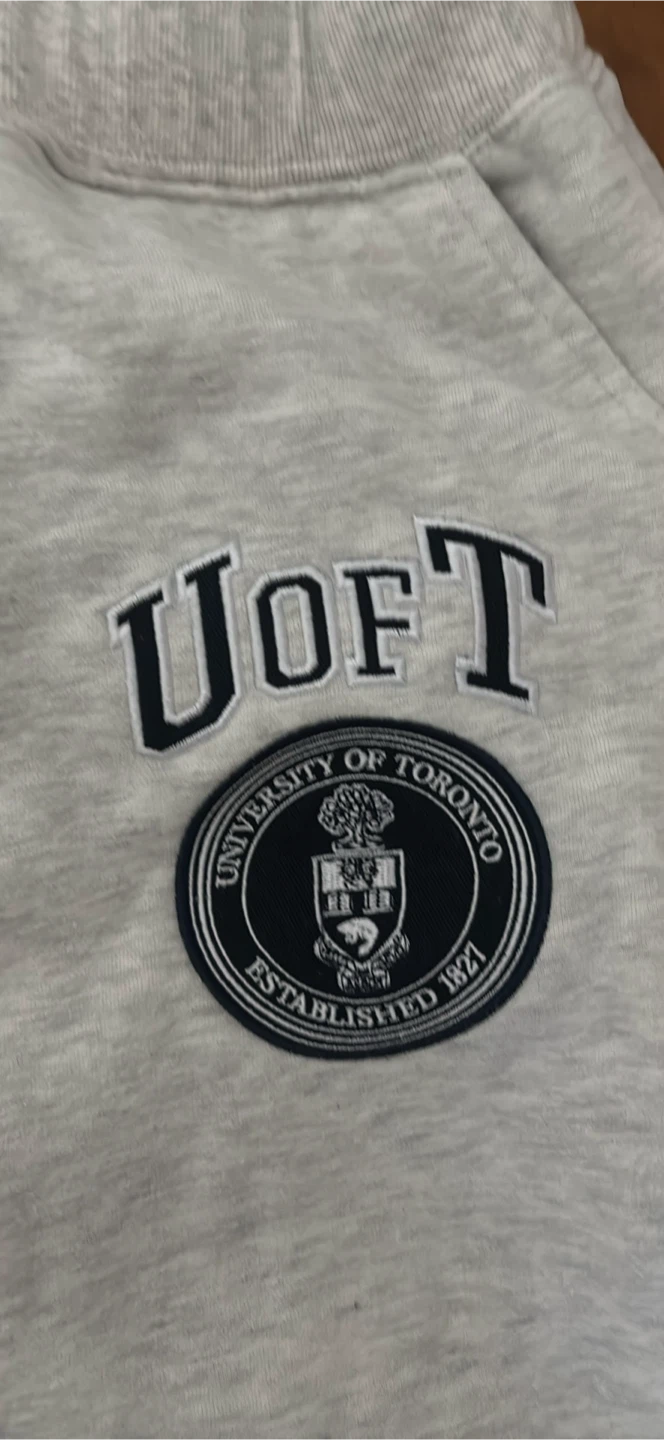 Fleeced University of Toronto UofT Grey Sweatpants Size M - photo 2