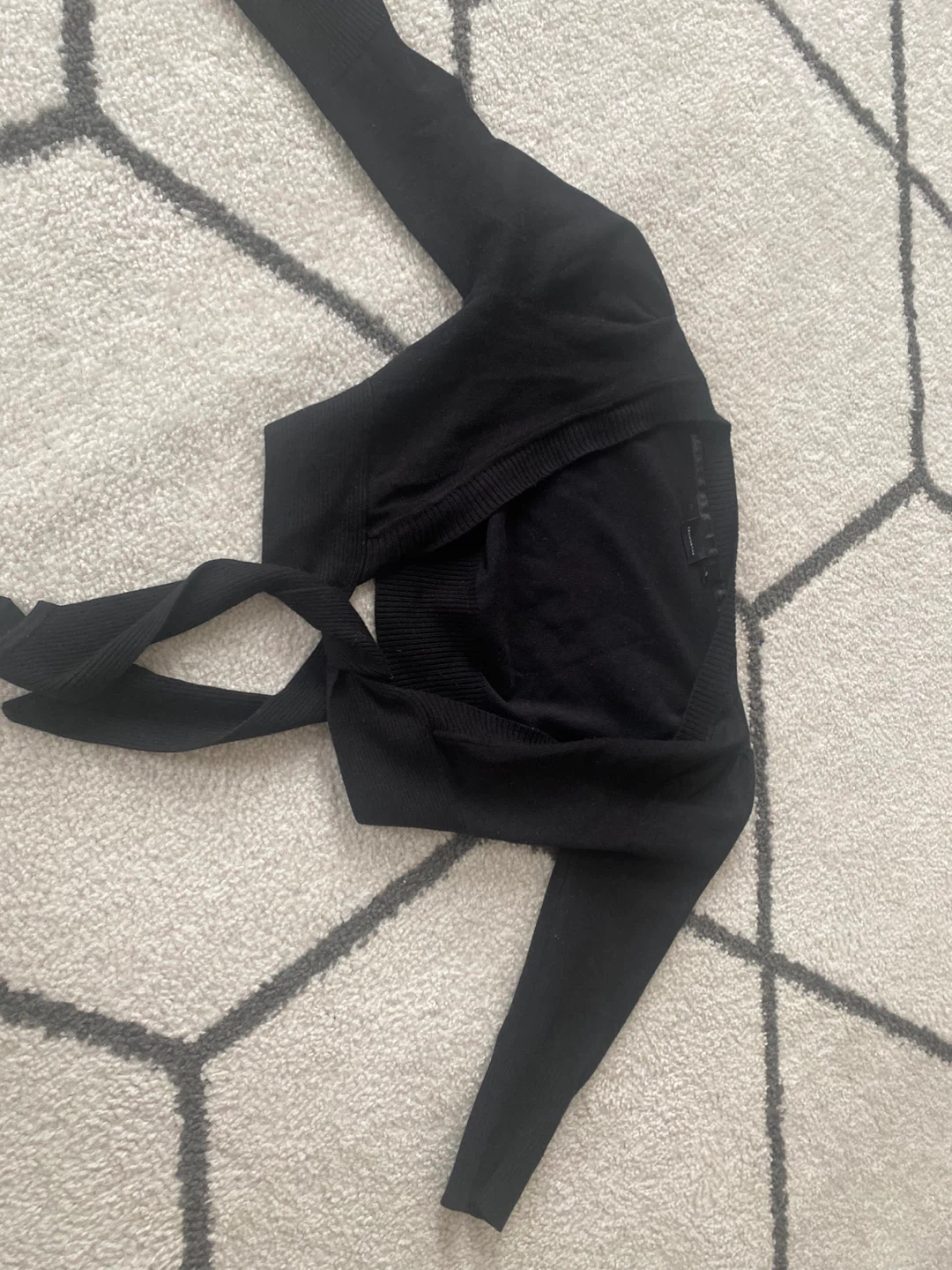 Black Wrap Cardigan
