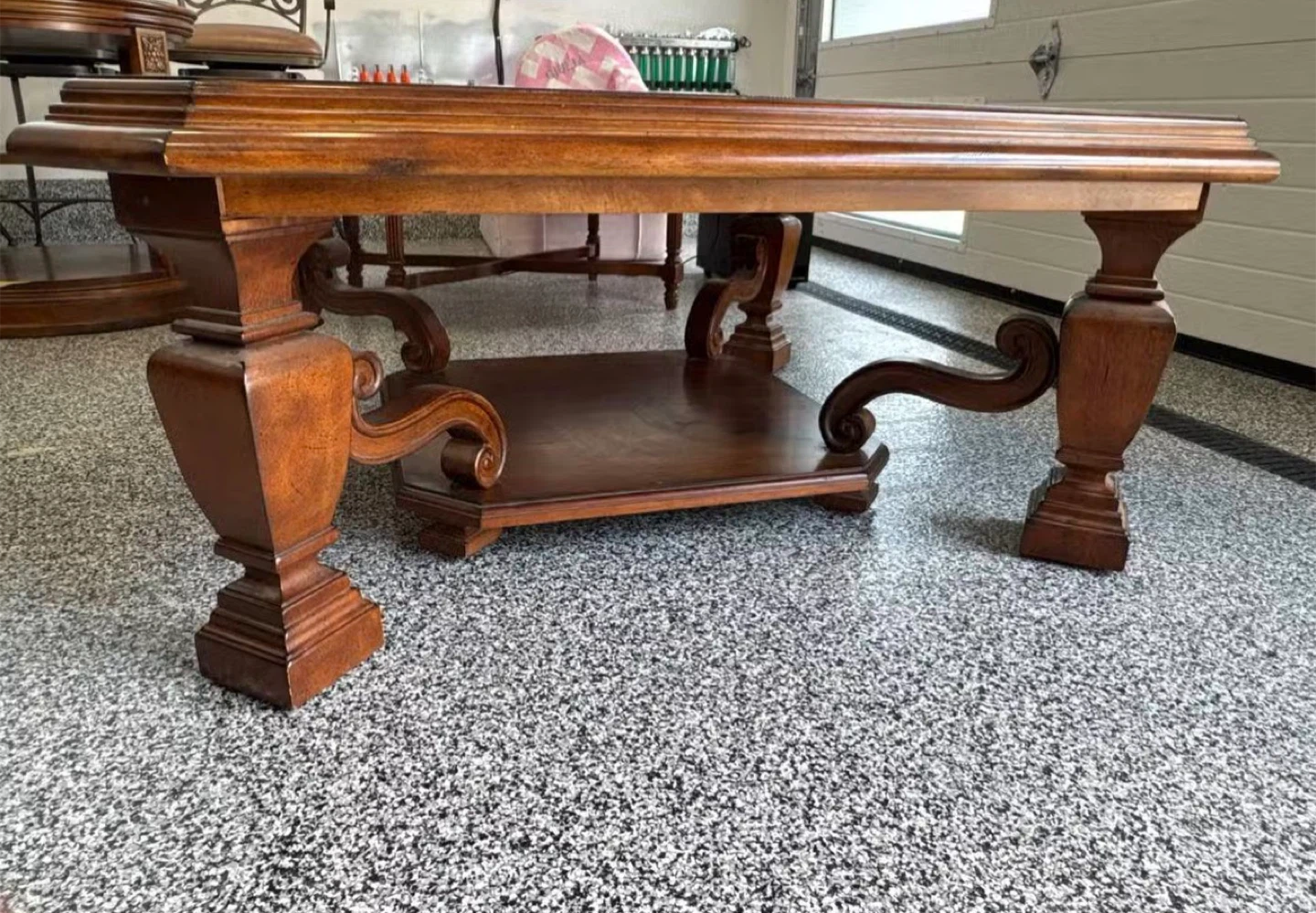 Wooden Coffee Table with Lower Shelf - photo 3