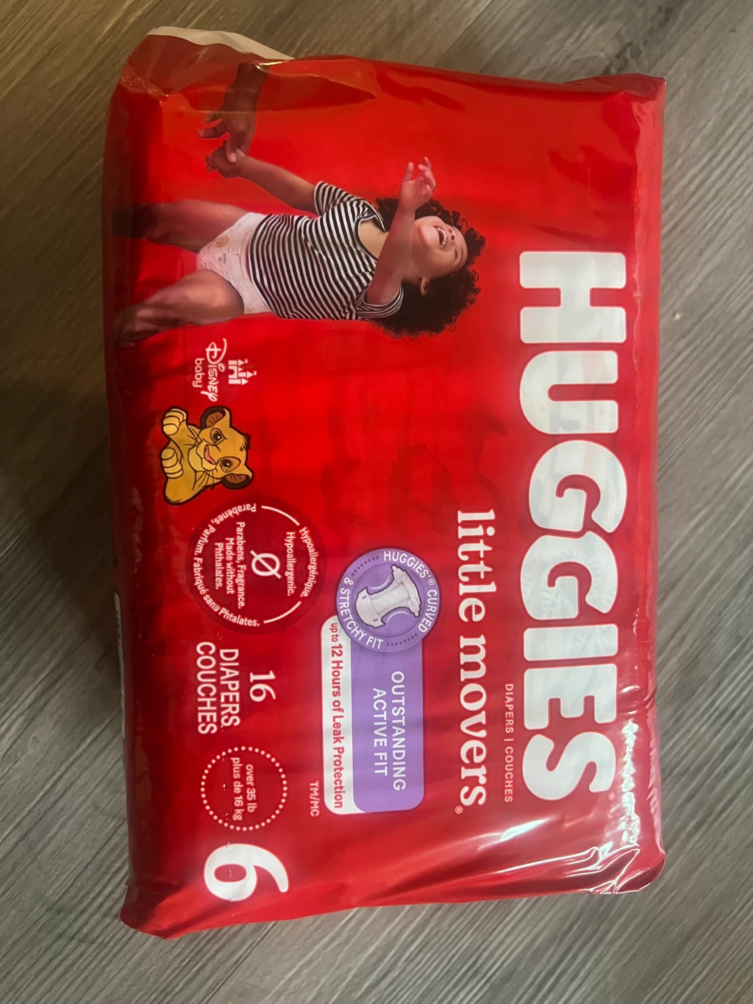 Huggies Little Movers Diapers Size 6 Jumbo Pack