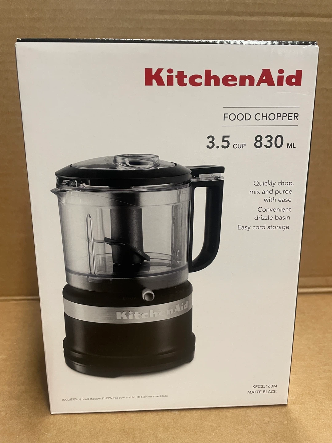 KitchenAid Food Chopper 3.5 Cup - Matte Black