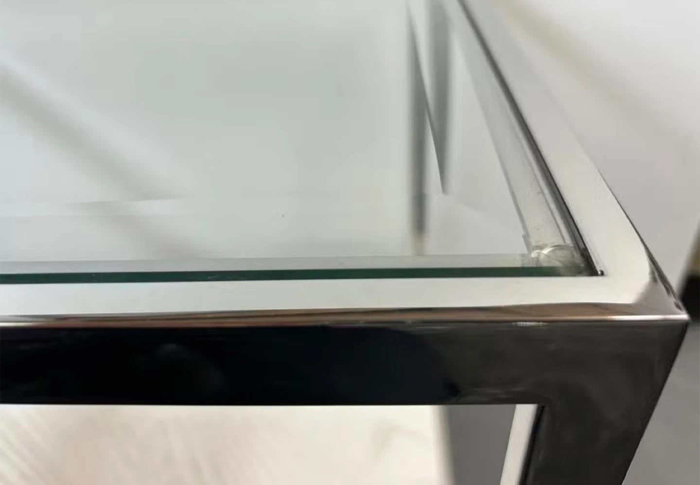 Glass and Chrome Side Table - photo 2