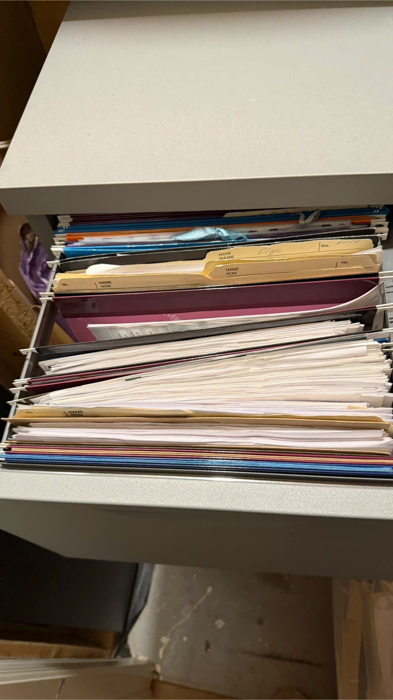 Grey 3-Drawer Filing Cabinet - photo 4