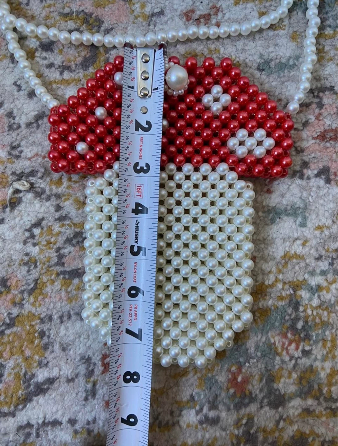 Beaded mushroom pouch - photo 2