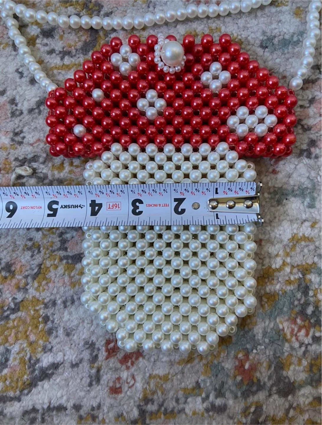 Beaded mushroom pouch - photo 3