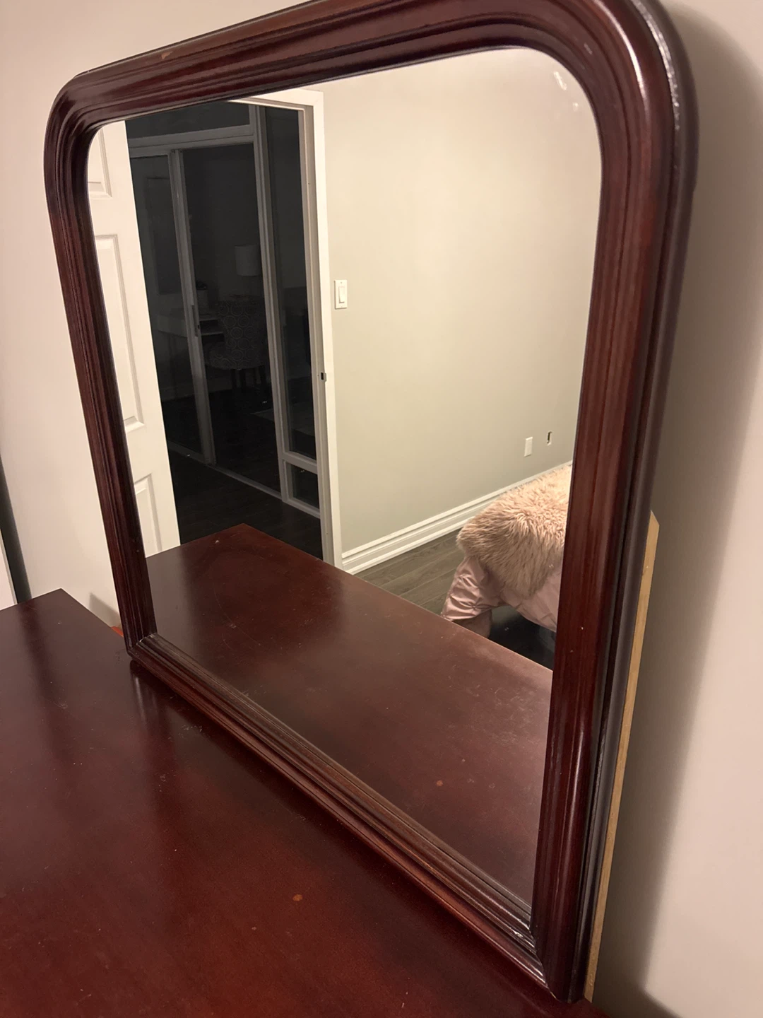Cherry Wood Dresser with Mirror - photo 4