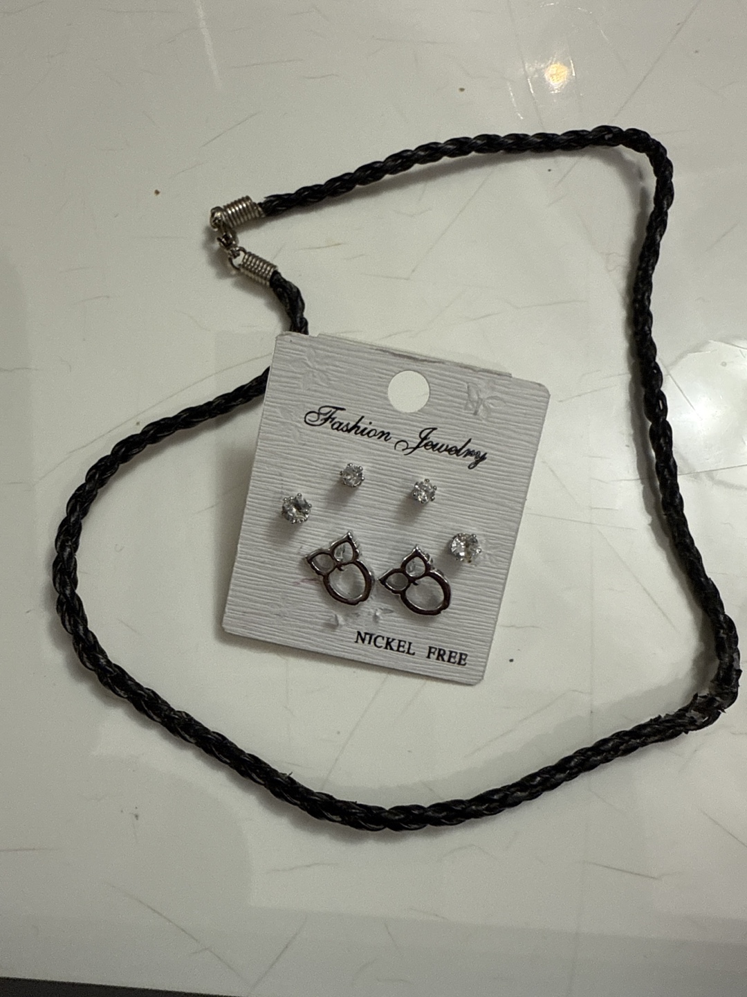 Fashion Jewelry bundle Stud Earrings & Necklace