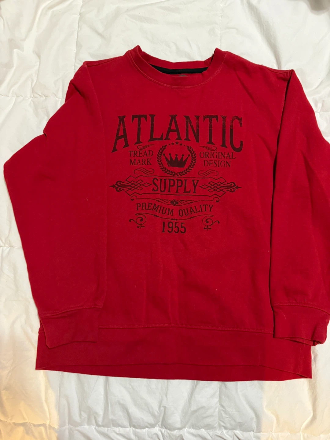 Mountain Ridge Red Crewneck Sweatshirt