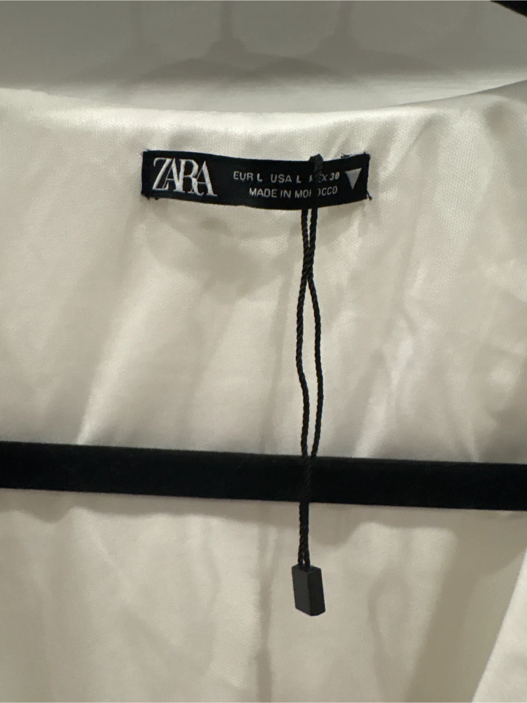ZARA White Cropped Blazer with Rhinestone Trim - photo 4