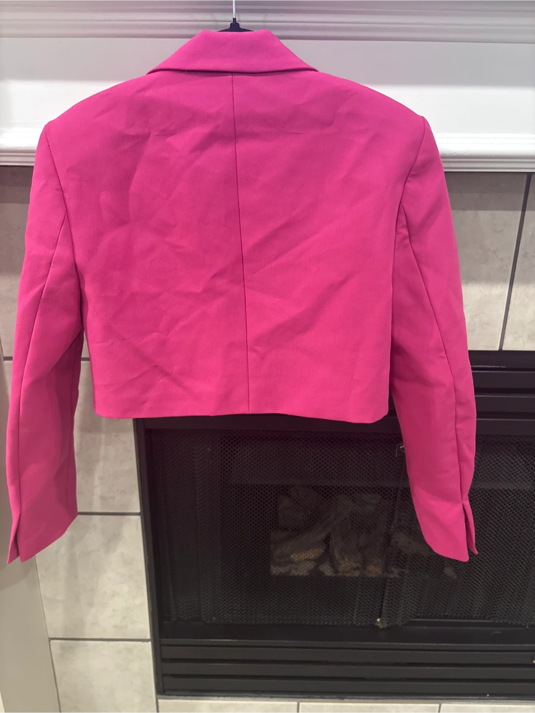 Zara Pink Cropped Blazer - Size M - photo 5