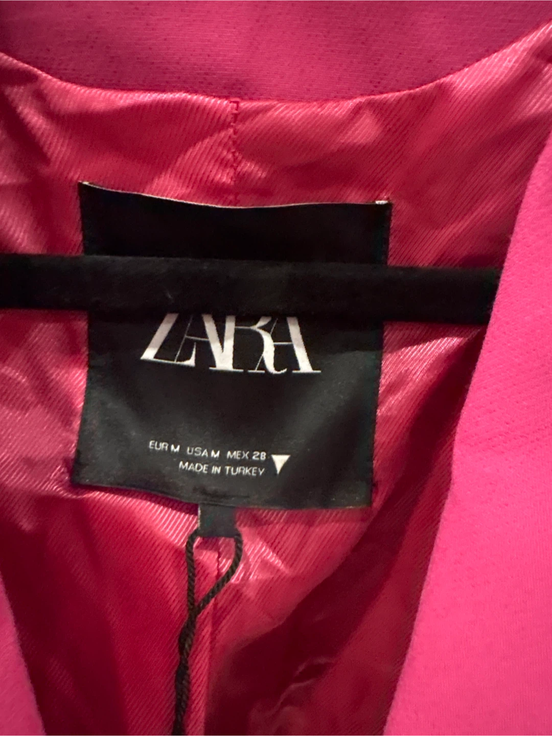 Zara Pink Cropped Blazer - Size M - photo 2