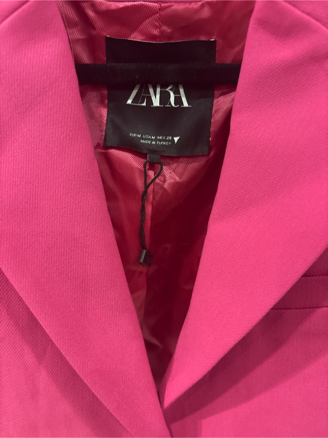 Zara Pink Cropped Blazer - Size M - photo 3