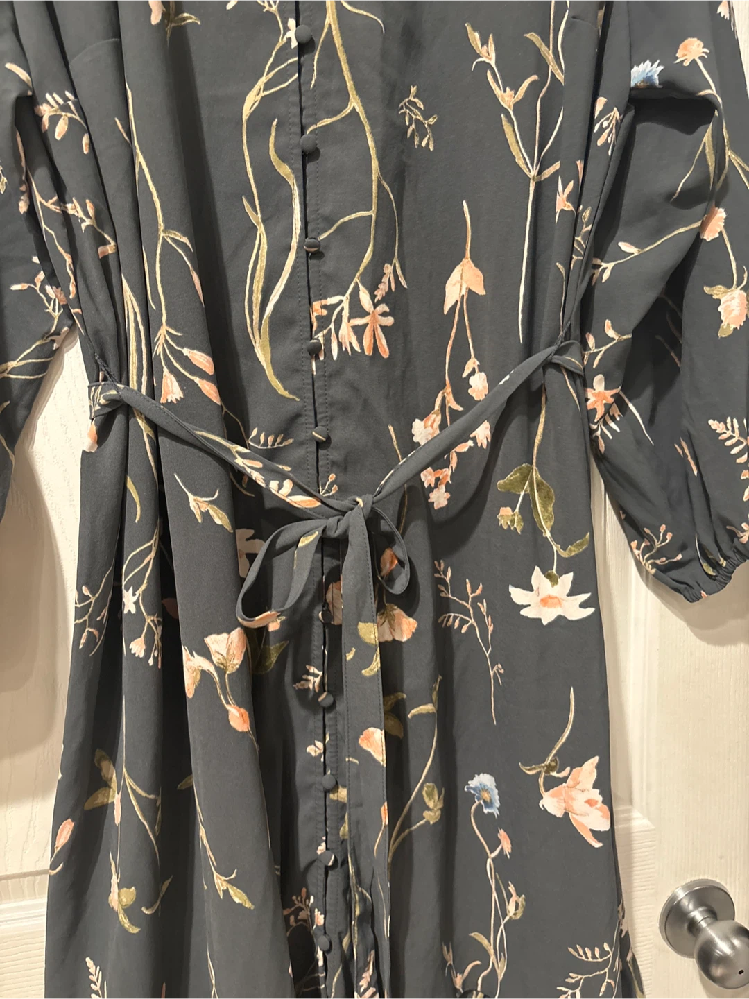 H&M Floral Button-Front Maxi Dress - photo 5