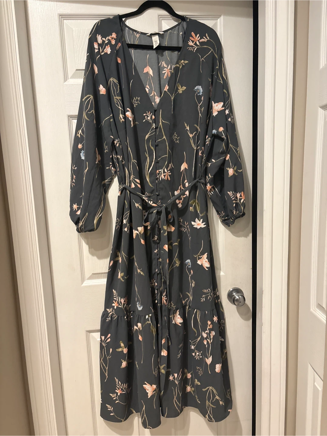 H&M Floral Button-Front Maxi Dress - photo 3