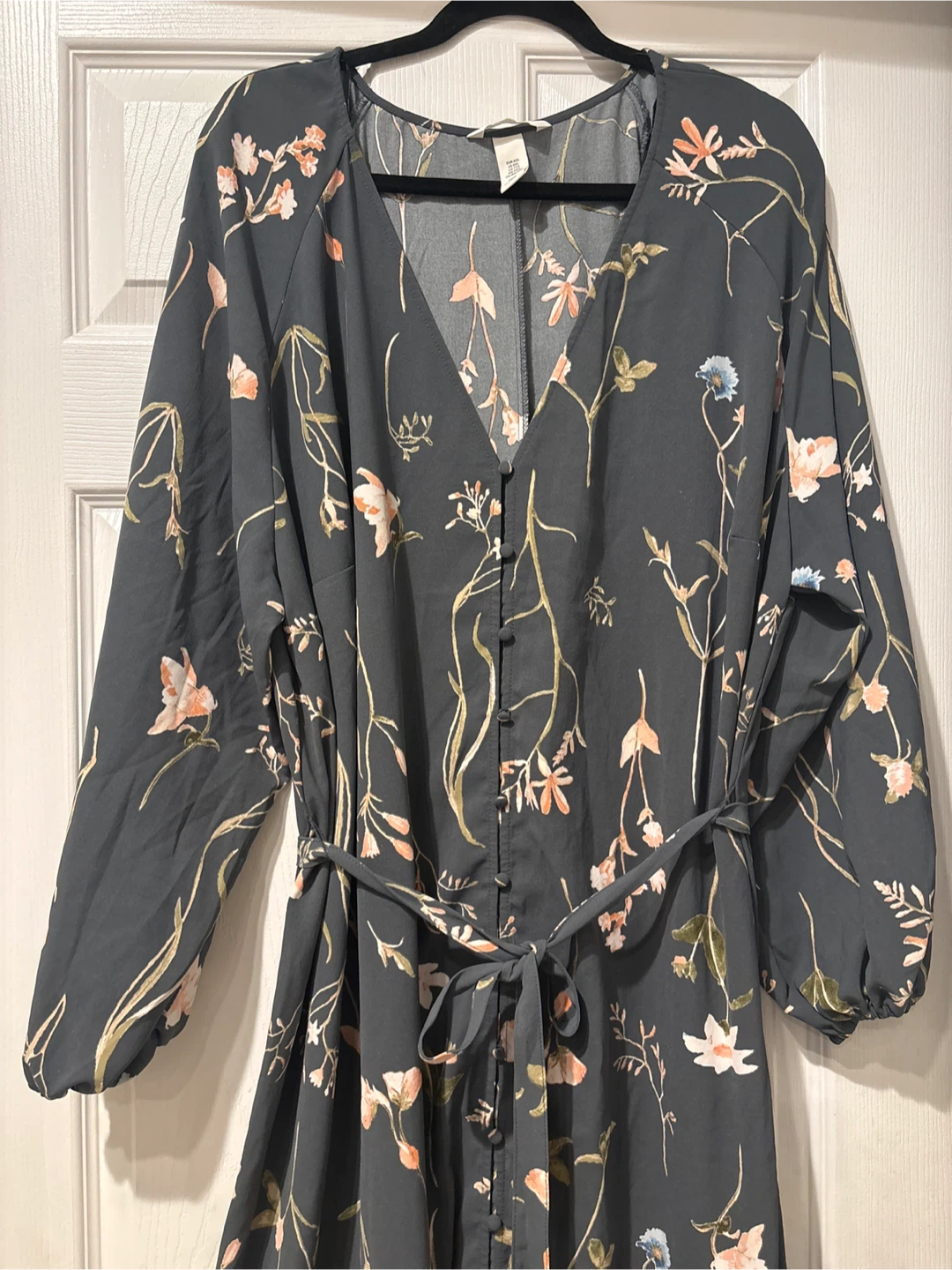 H&M Floral Button-Front Maxi Dress - photo 2