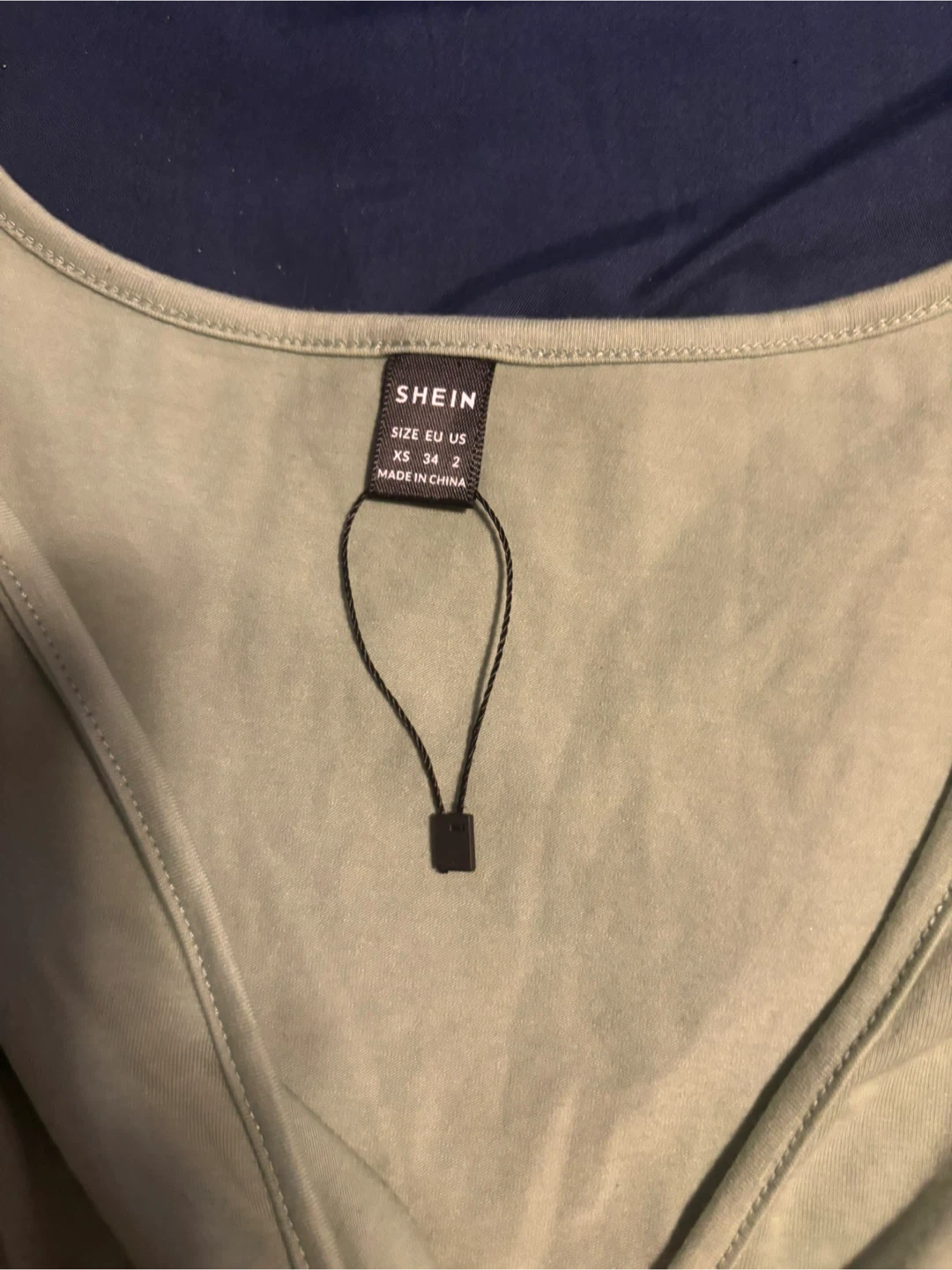 SHEIN Green Twist Front Top - Size XS - photo 2