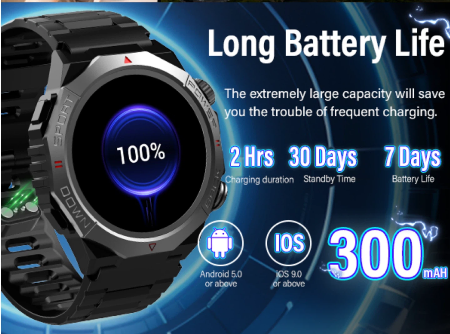 Military Smart Watches for Men (Answer/Make Call - photo 3