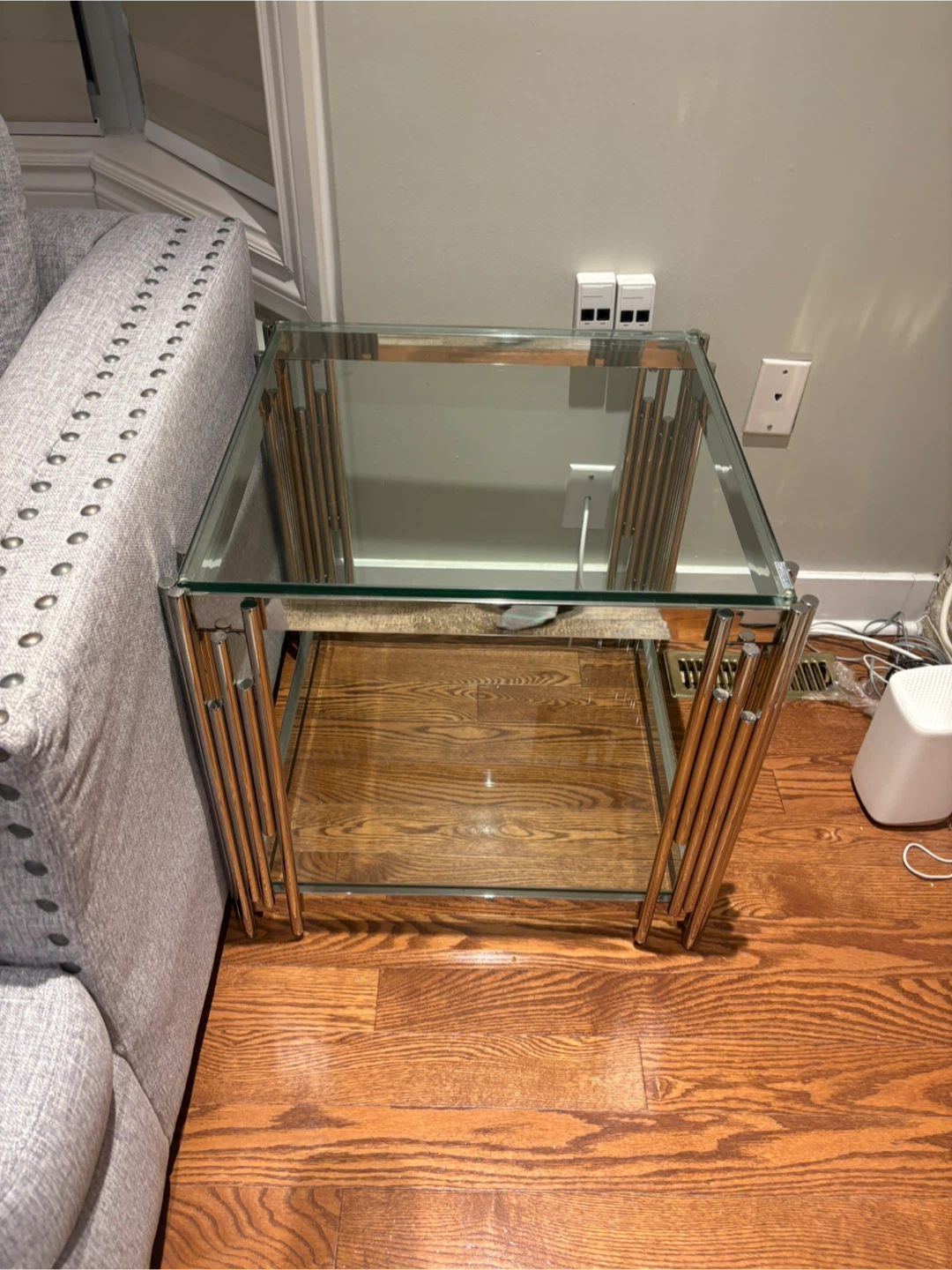 Glass and Chrome Coffee Table - photo 5
