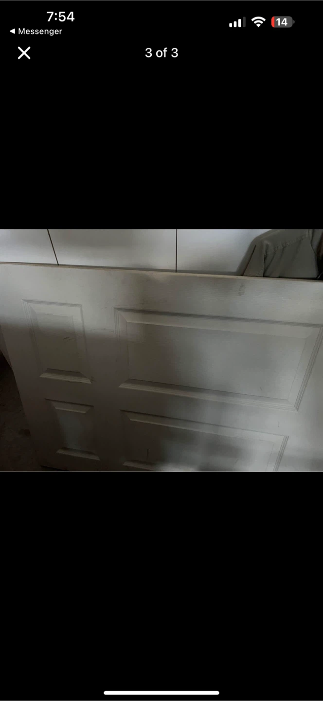 White Interior Door - 36" W x 80" H x 1-3/8" T - photo 2