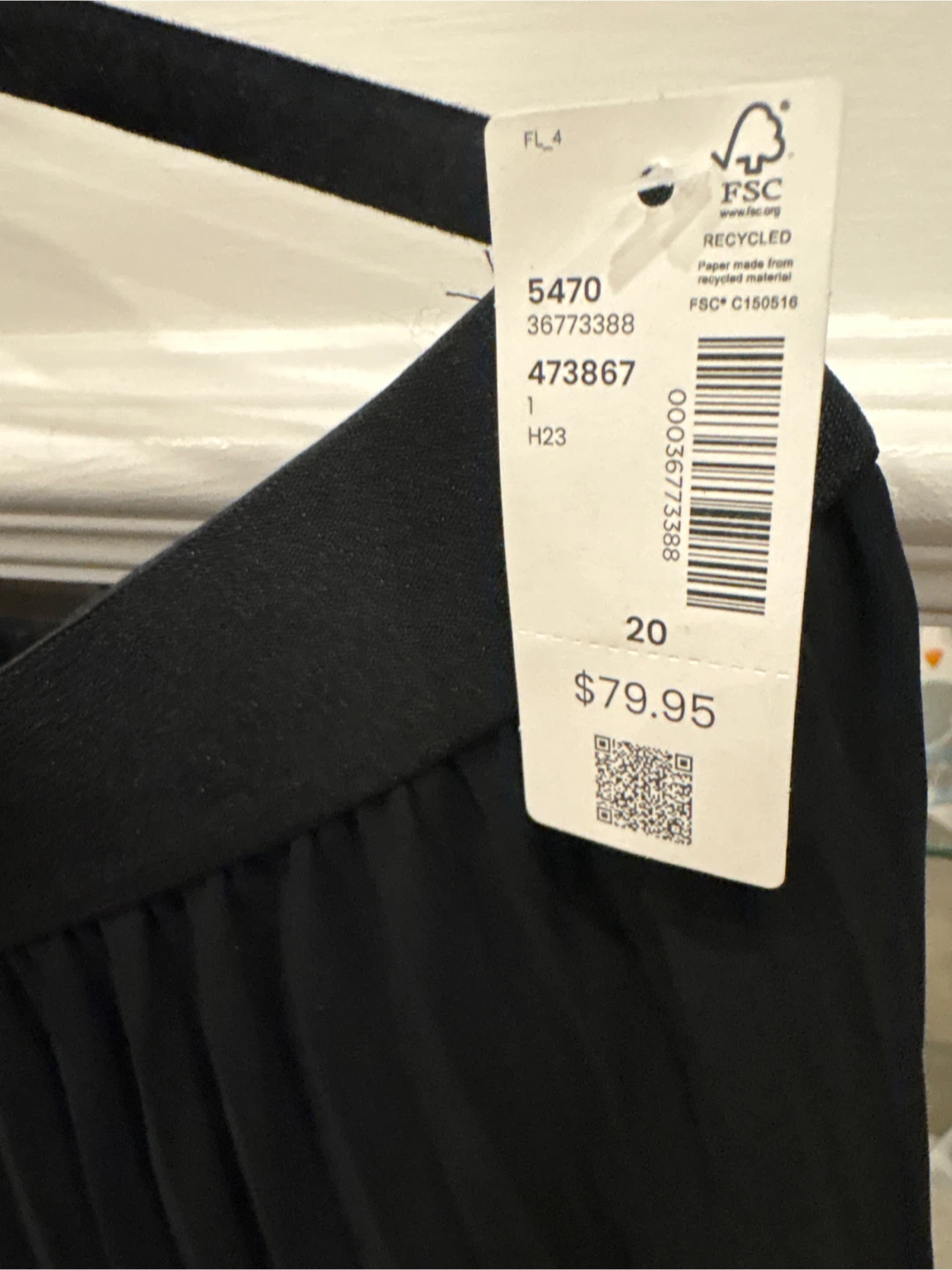 Brand New  size 20 Penningtons Black Pleated Midi Skirt Size 20 - photo 3