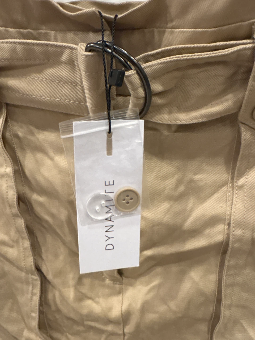 Brand New Dynamite Belted Utility Skirt - Tan - Size M - photo 2