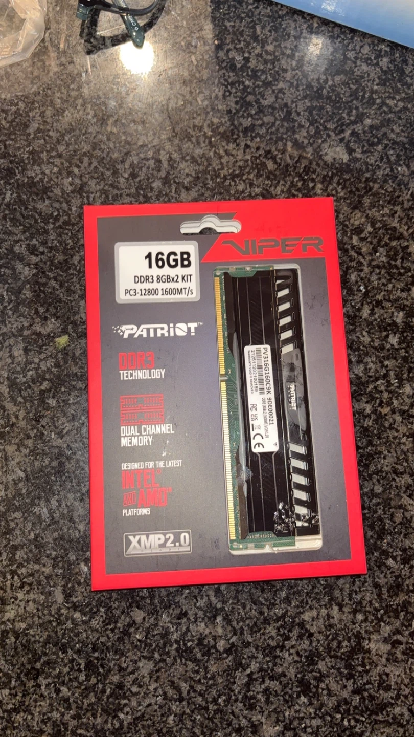 Patriot Viper DDR3 16GB (2x8GB) RAM PC3-12800 1600MHz
