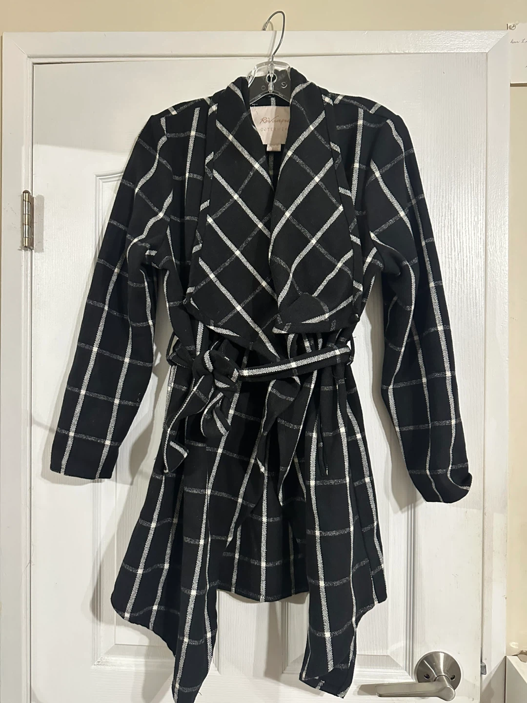 Plaid Belted coat