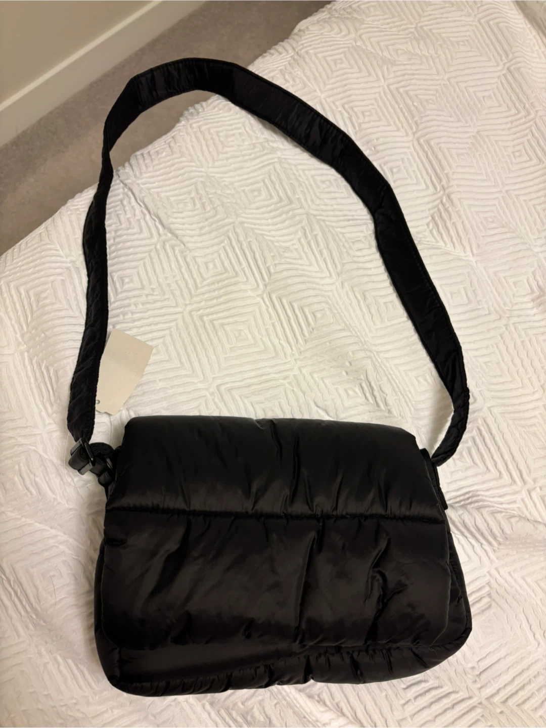 Black Puffer sling bag