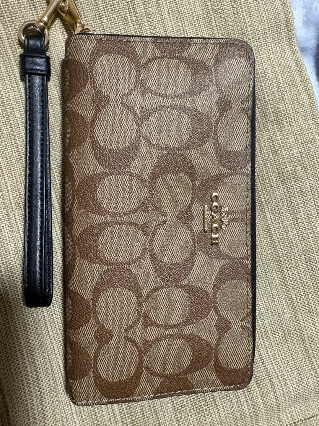 Coach, long zip wallet