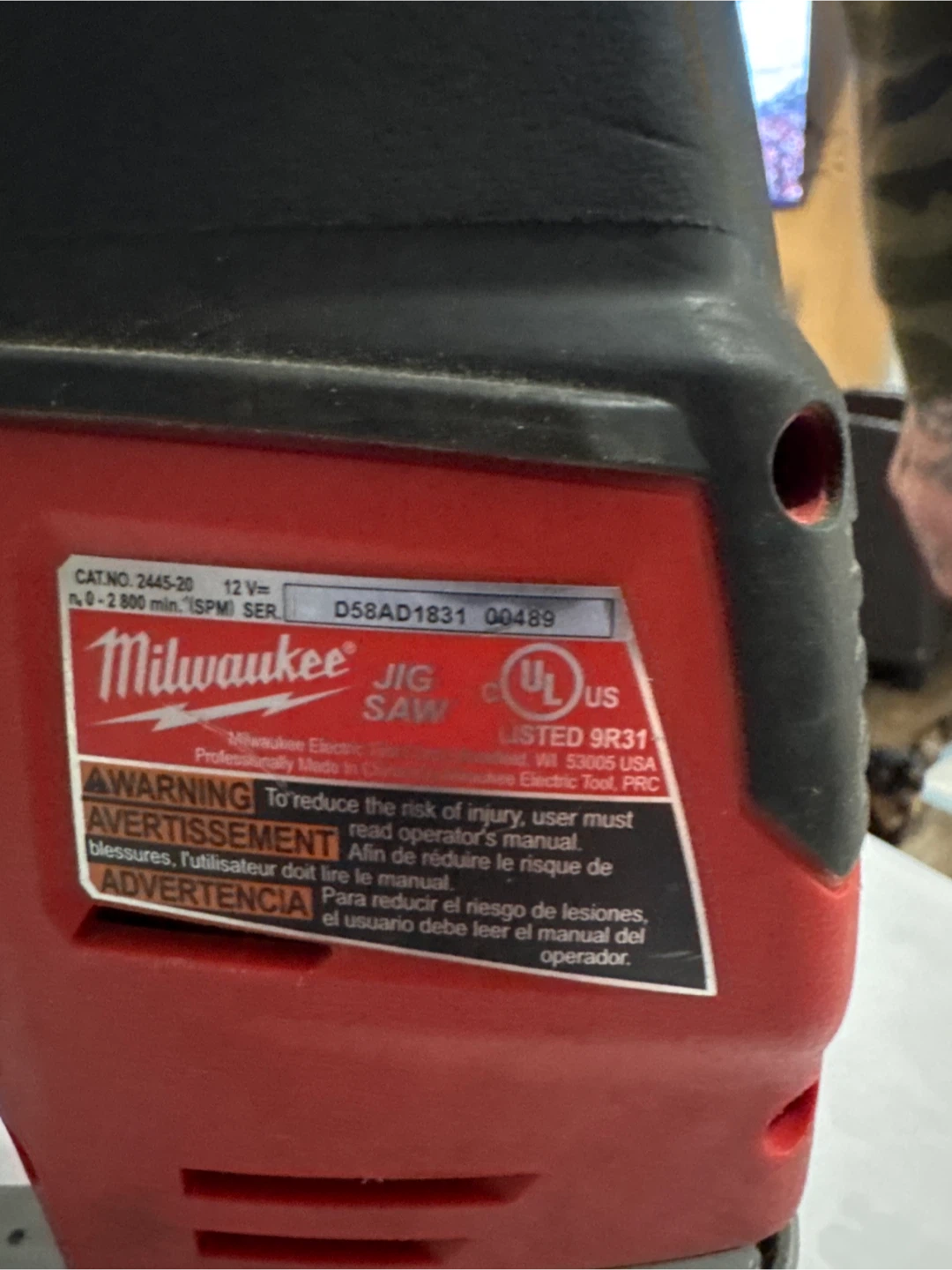 Milwaukee M12 Cordless Jigsaw - photo 3