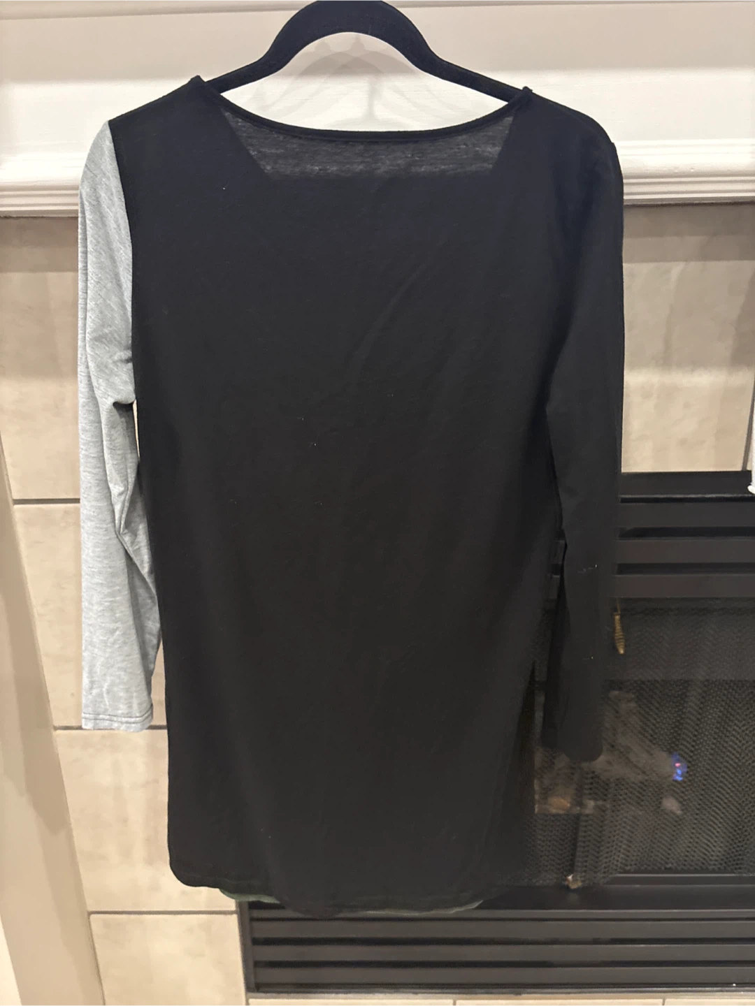 Colour-blocked long-sleeve tunic top - photo 3