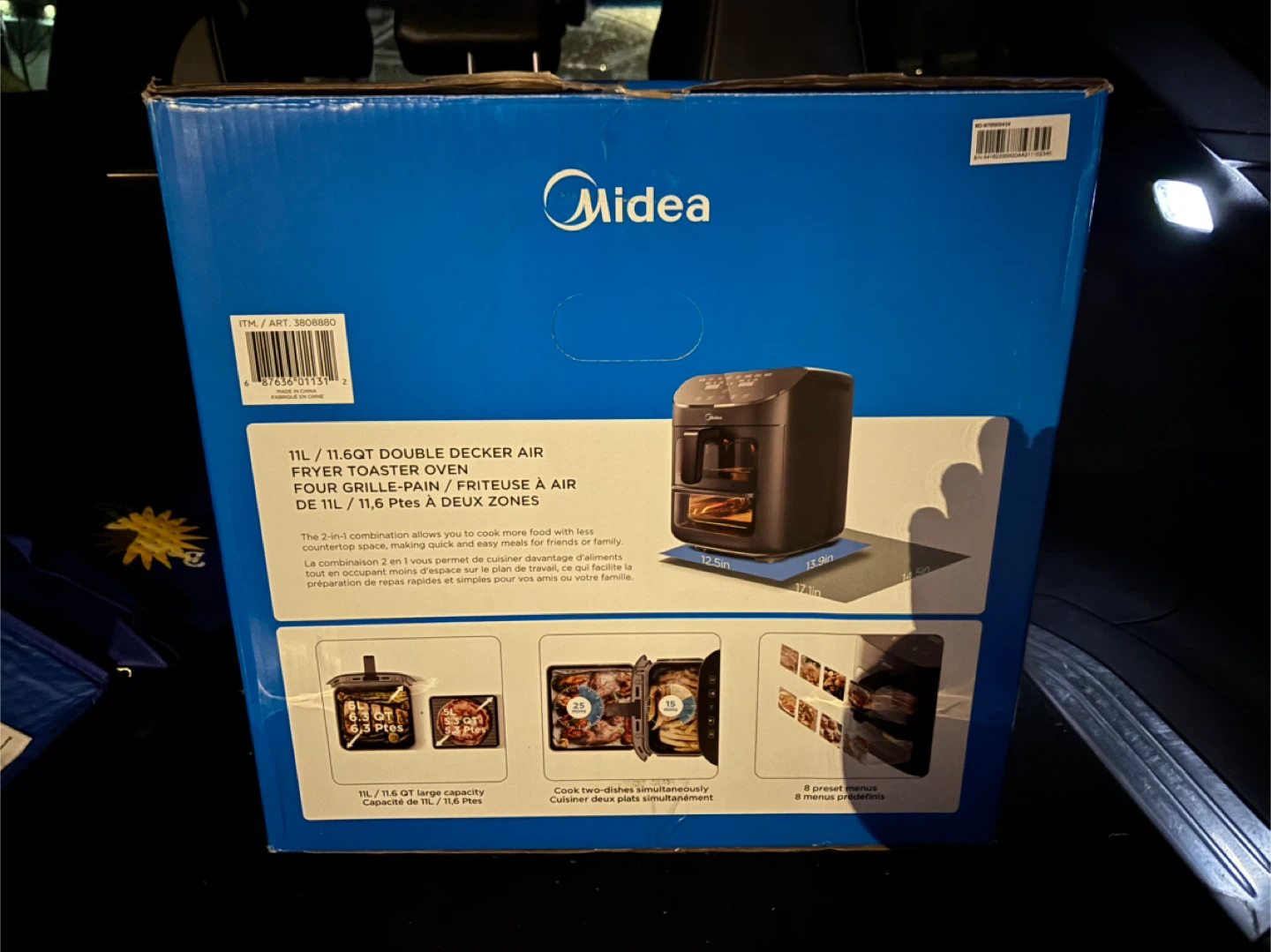Midea 11.6 Qt Double Decker Air Fryer Toaster Oven - photo 4