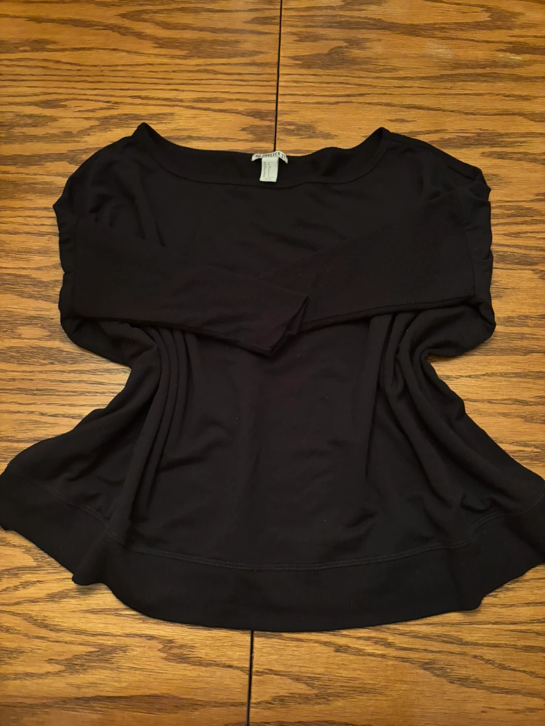 Forever 21 Black Long Sleeve Top