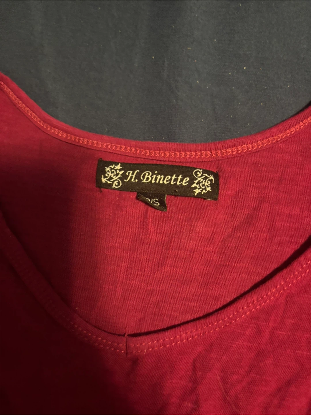 H. Binette Women's Long Sleeve Top - Red - Size S - photo 2
