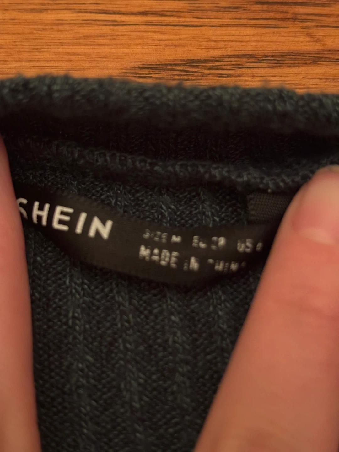 SHEIN Knit Wrap Top - Dark Green - photo 2