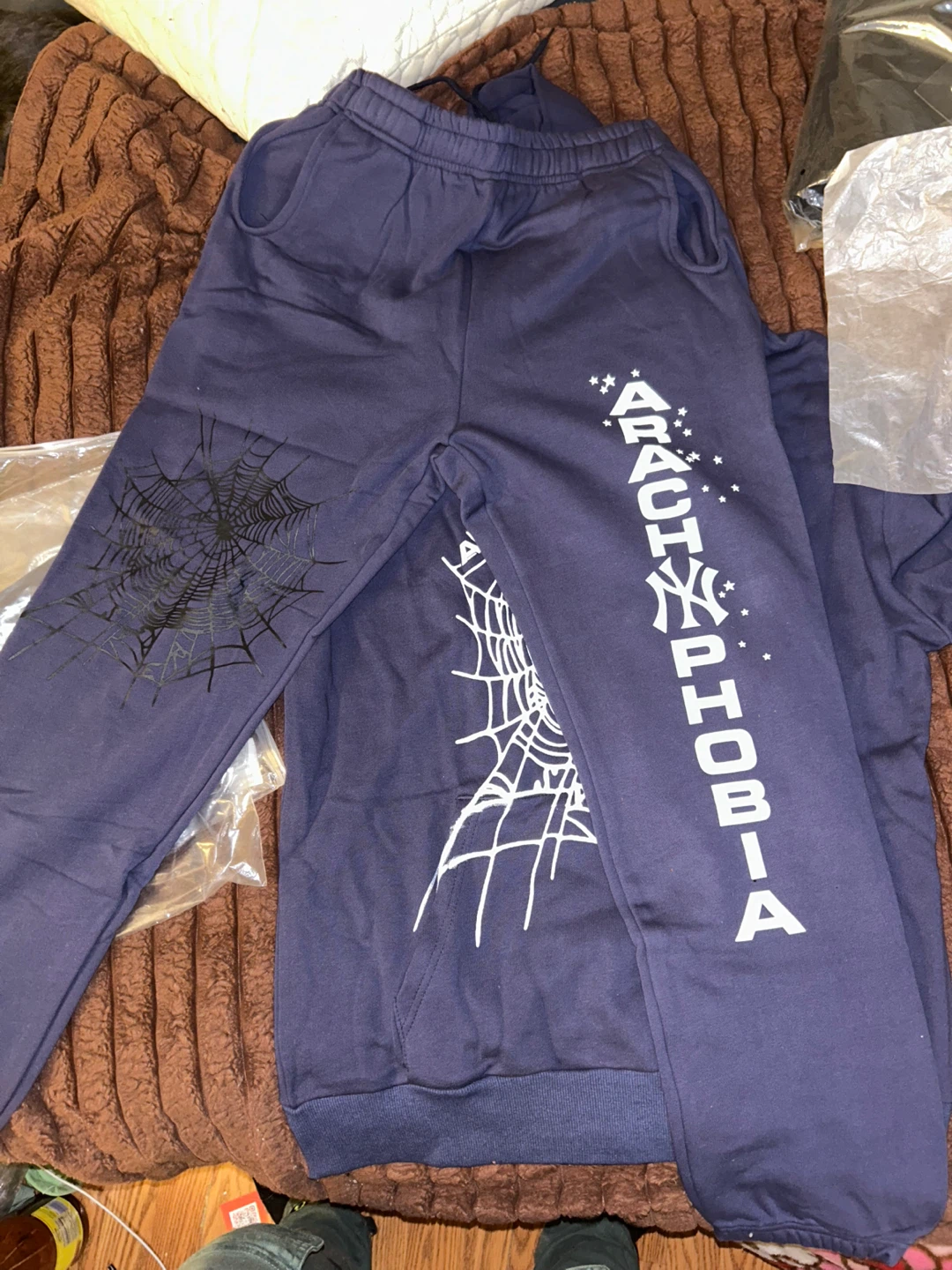 Arachnophobia Hoodie and Sweatpants Set - Navy Blue - photo 4