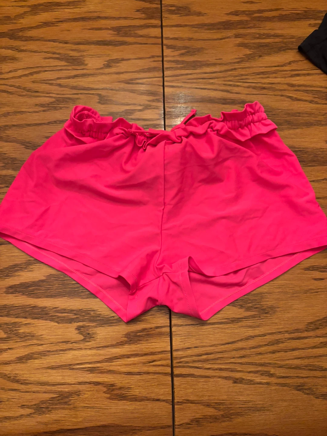 Pink Ruffled Swim Shorts