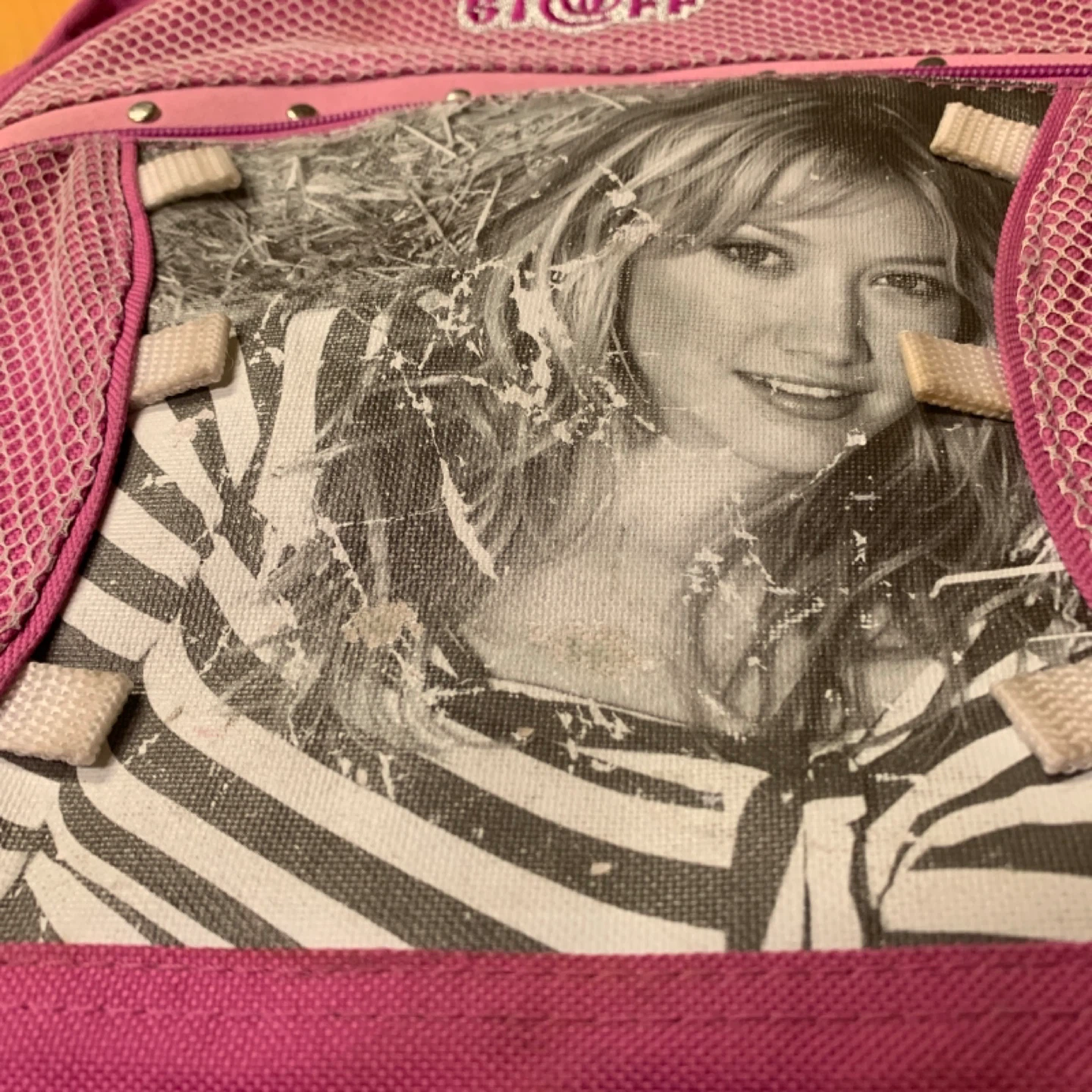 Vintage 2003 stuff by Duff Hilary Duff pink backpack - photo 5