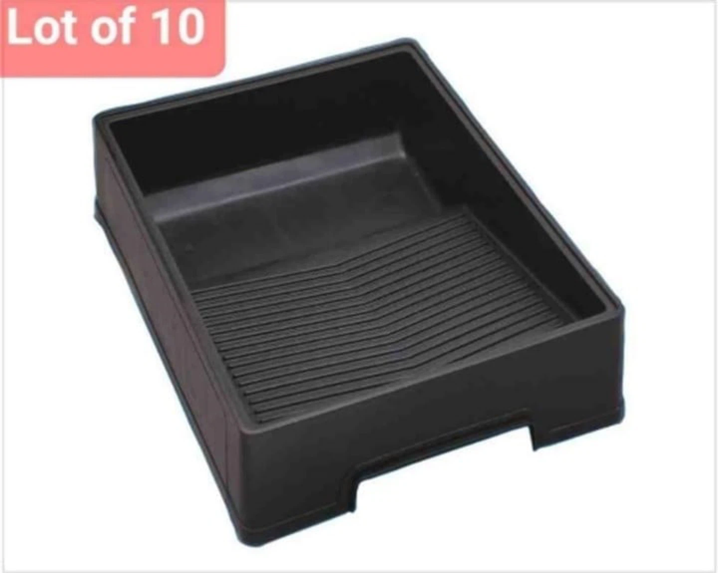 Lot of 10 Black Paint Roller Trays