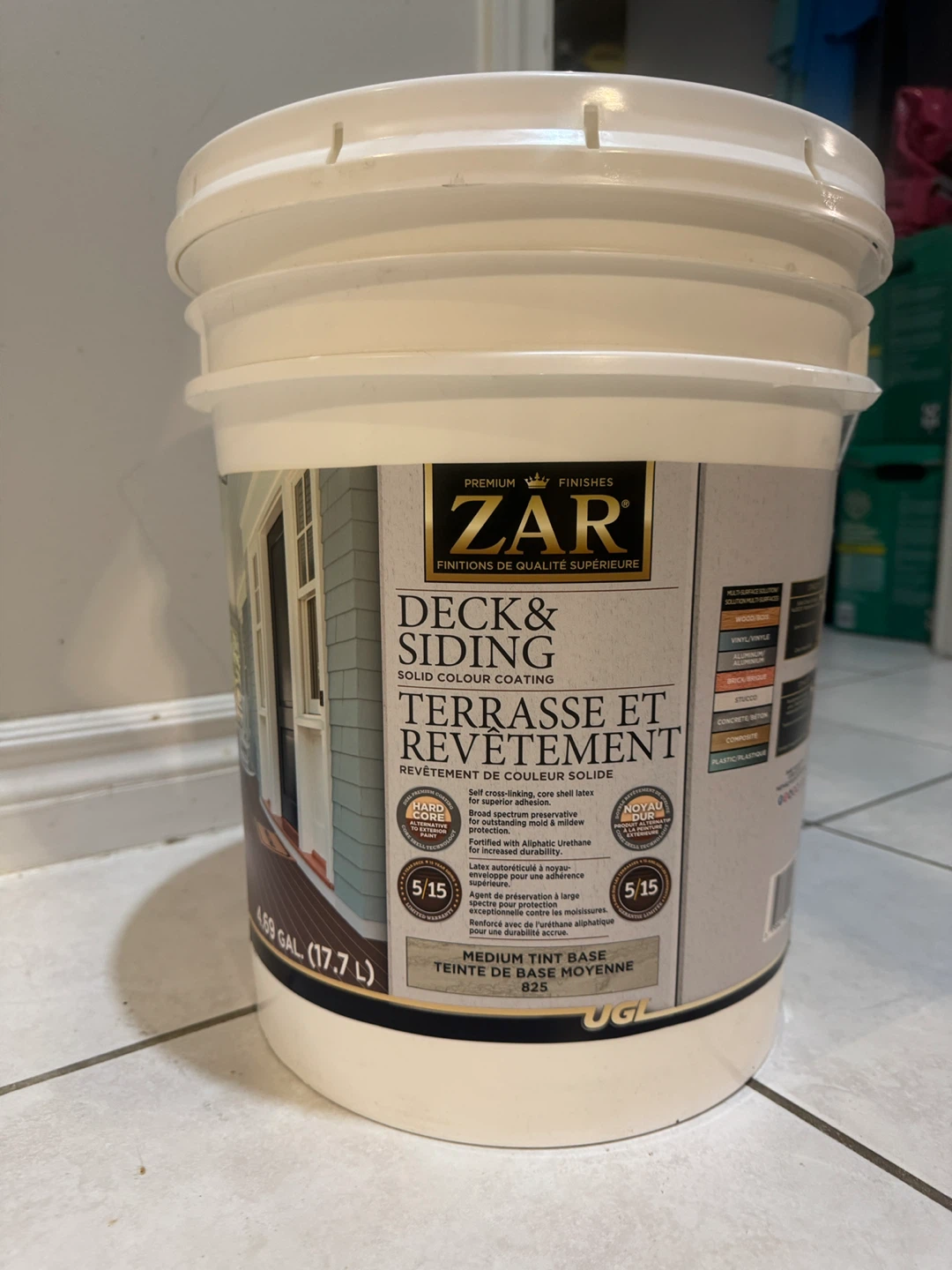 ZAR Deck & Siding Solid Colour Coating - Medium Tint Base